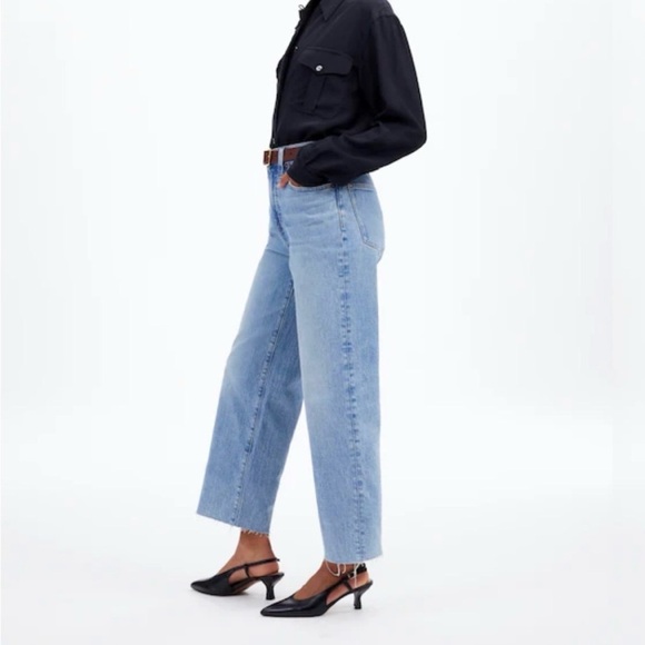 Madewell-Perfect Vintage Wide-Leg Crop Jean. Size: 27 - Picture 2 of 11